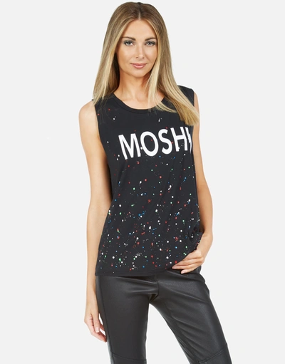 Lauren Moshi Kel Moshi In Onyx Multi Splatter