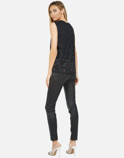 Lauren Moshi Kel Moshi In Onyx Multi Splatter