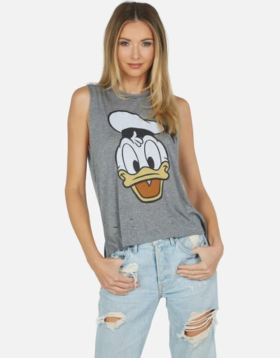 Shop Disney X Moshi Kinzington Donald Duck In Heather Grey