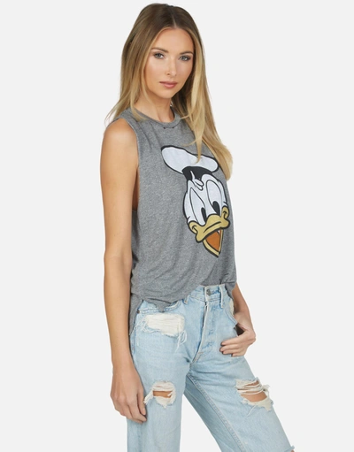 Shop Disney X Moshi Kinzington Donald Duck In Heather Grey