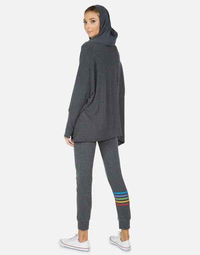 Lauren Moshi Kizzy Bone Diamond In Heather Black