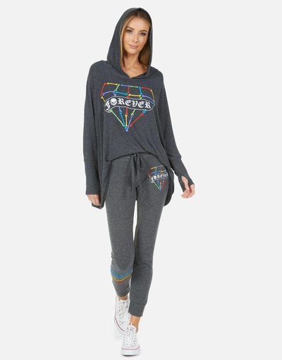 Lauren Moshi Kizzy Bone Diamond In Heather Black