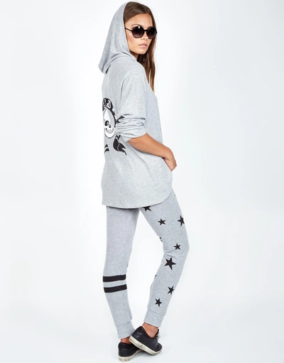 Lauren Moshi Kizzy R & R Skull In Heather Grey