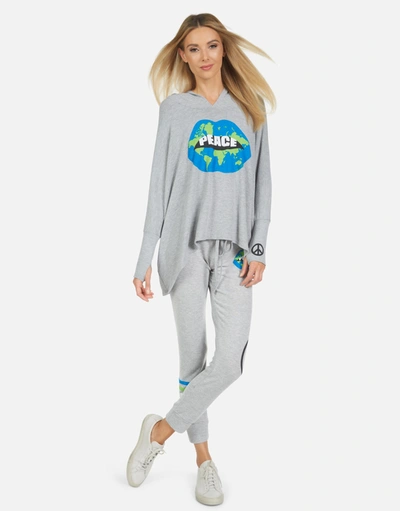 Lauren Moshi Kizzy World Peace Lips In Heather Grey