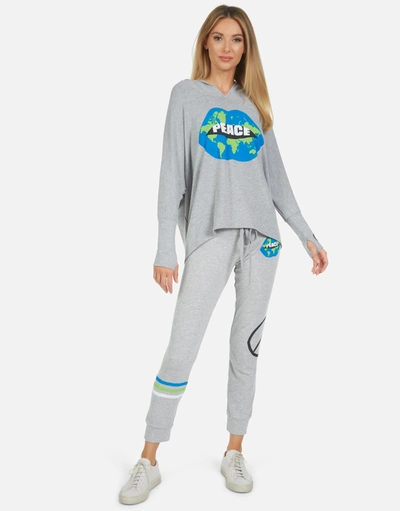 Lauren Moshi Kizzy World Peace Lips In Heather Grey