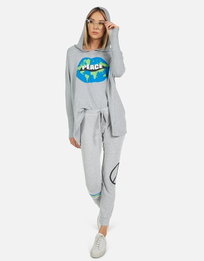 Lauren Moshi Kizzy World Peace Lips In Heather Grey