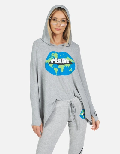 Lauren Moshi Kizzy World Peace Lips In Heather Grey