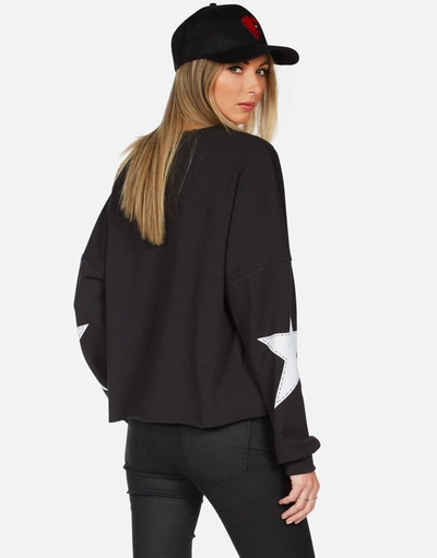 Lauren Moshi Lee Boxing Glove Hoodie In Onyx