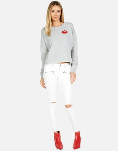 Shop Lauren Moshi Lee Kiss Face In Heather Grey