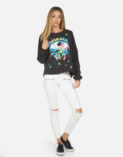 Lauren Moshi Lee Watercolor Eye In Onyx