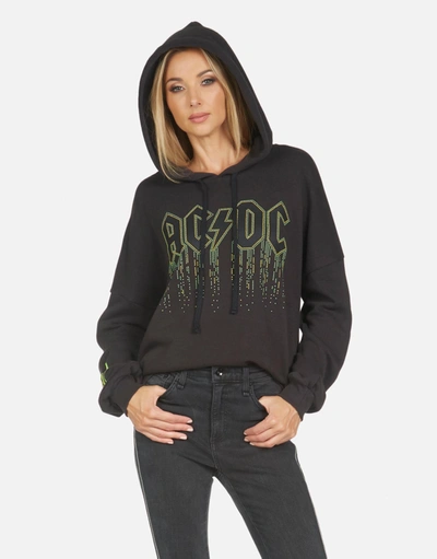 Lauren Moshi X Acdc Lila Ac/dc Neon Stud In Onyx