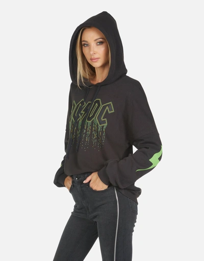 Lauren Moshi X Acdc Lila Ac/dc Neon Stud In Onyx