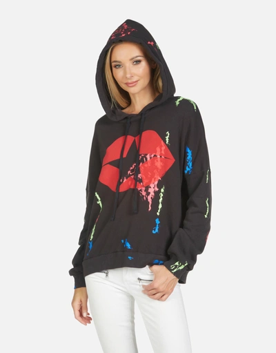 Lauren Moshi Lila Star Kiss In Onyx/paint Smudge