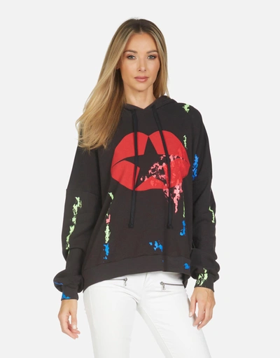 Lauren Moshi Lila Star Kiss In Onyx/paint Smudge