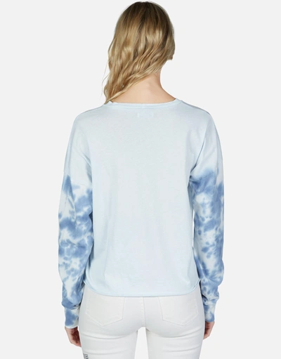 Lauren Moshi Lori Rainbow Biting Lip In Ocean Sky