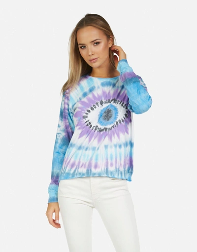 Shop Lauren Moshi Luella Tie Dye Eye In Blue Dream