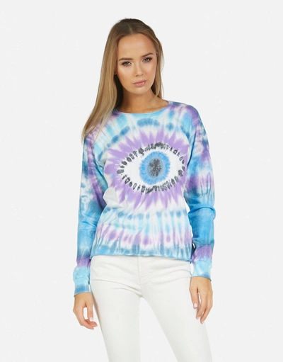 Shop Lauren Moshi Luella Tie Dye Eye In Blue Dream