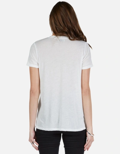 Lauren Moshi Marina Color Star Embroidery In Milk