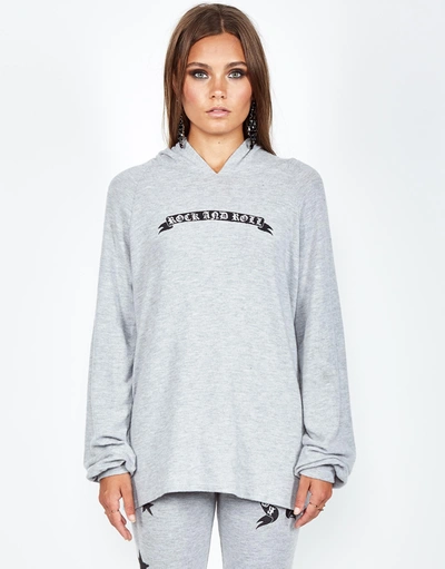 Shop Lauren Moshi Markie R & R Skull In Heather Grey