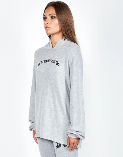 Lauren Moshi Markie R & R Skull In Heather Grey