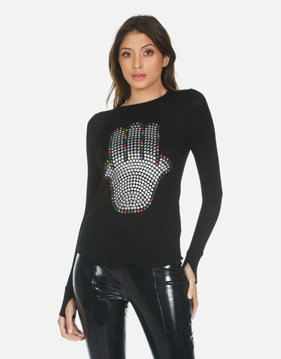 Lauren Moshi Mckinley Hamsa Elements In Black