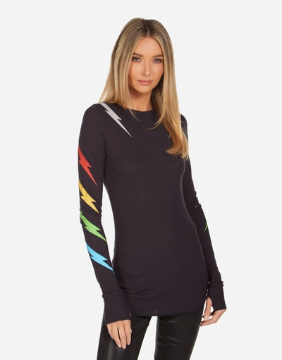 Lauren Moshi Mckinley Lightning Zebra In Onyx