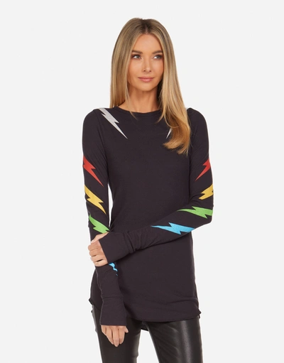 Lauren Moshi Mckinley Lightning Zebra In Onyx