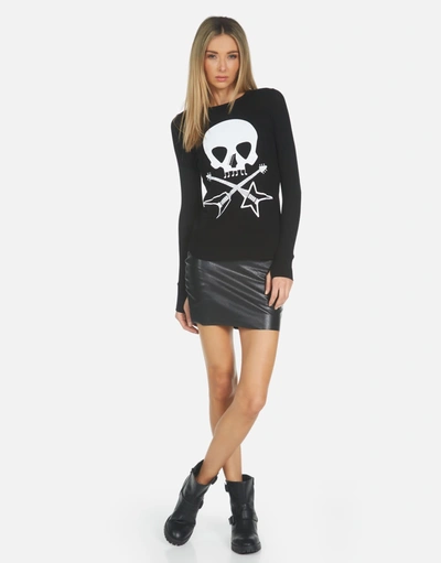 Shop Lauren Moshi Mckinley Music Skull In Black