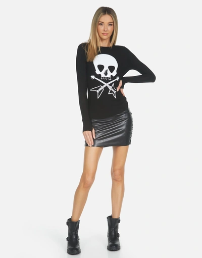 Shop Lauren Moshi Mckinley Music Skull In Black