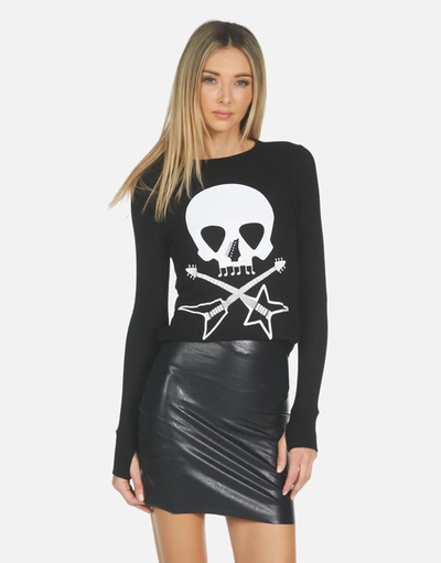 Shop Lauren Moshi Mckinley Music Skull In Black