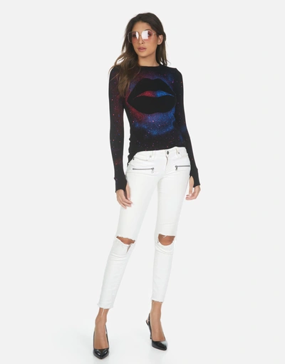Lauren Moshi X Mckinley X Galaxy Lip In Black Galaxy Splatter