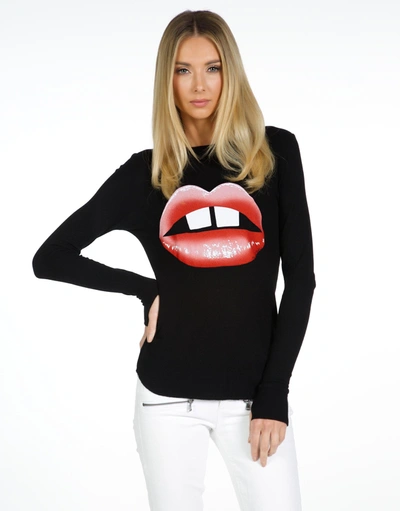 Shop Lauren Moshi X Mckinley X Gap Tooth Lips In Black