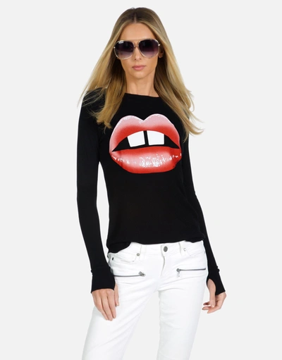 Shop Lauren Moshi X Mckinley X Gap Tooth Lips In Black