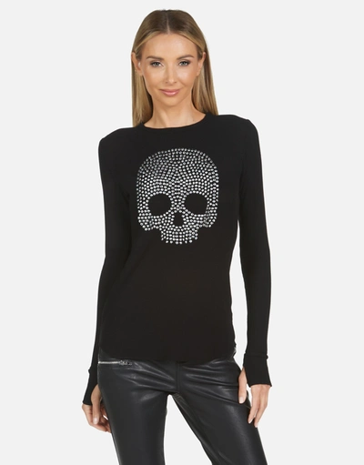 Shop Lauren Moshi X Mckinley X Nailhead Skull In Black