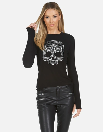 Shop Lauren Moshi X Mckinley X Nailhead Skull In Black