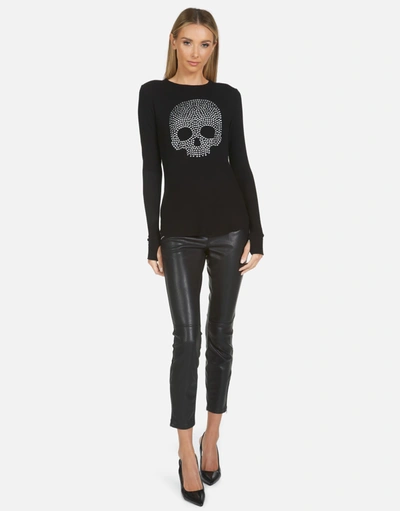 Shop Lauren Moshi X Mckinley X Nailhead Skull In Black