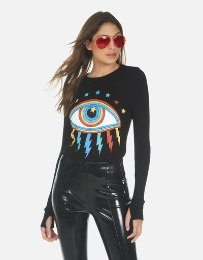 Shop Lauren Moshi X Mckinley X Rainbow Lightning Eye In Black