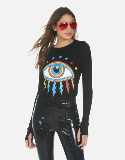 Lauren Moshi X Mckinley X Rainbow Lightning Eye In Black