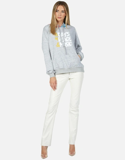 Lauren Moshi X Woodstock Melanie Woodstock Peace In Heather Grey/skittles