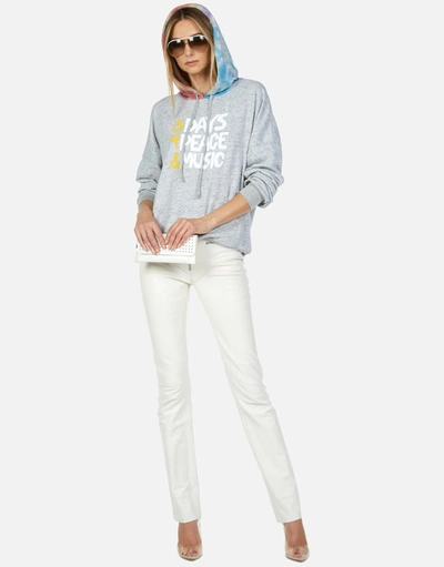 Lauren Moshi X Woodstock Melanie Woodstock Peace In Heather Grey/skittles