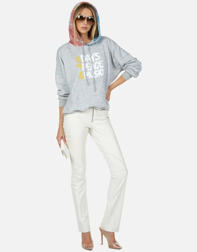 Lauren Moshi X Woodstock Melanie Woodstock Peace In Heather Grey/skittles