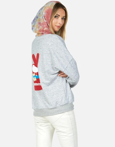 Lauren Moshi X Woodstock Melanie Woodstock Peace In Heather Grey/skittles