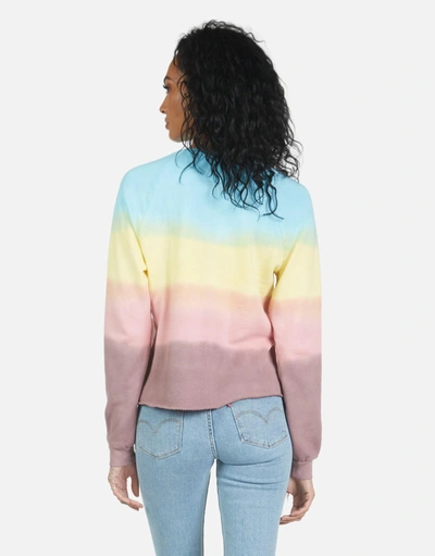 Lauren Moshi Meredith Text Happy Face In Rainbow Ombre