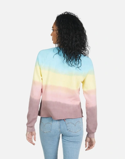 Lauren Moshi Meredith Text Happy Face In Rainbow Ombre