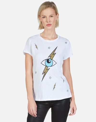 Lauren Moshi Moxie Lightning Storm Eye In White