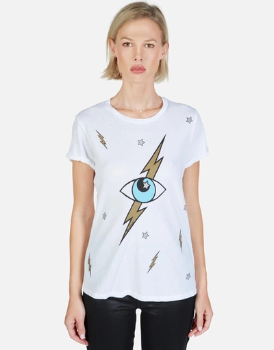 Lauren Moshi Moxie Lightning Storm Eye In White