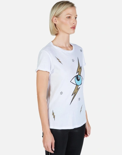 Lauren Moshi Moxie Lightning Storm Eye In White