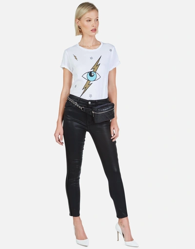 Lauren Moshi Moxie Lightning Storm Eye In White