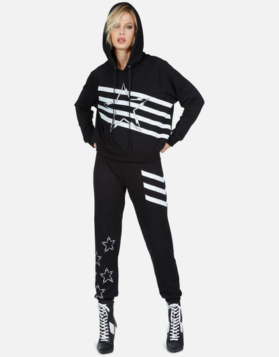 Lauren Moshi Mynx Lightning Bolt Star In Black