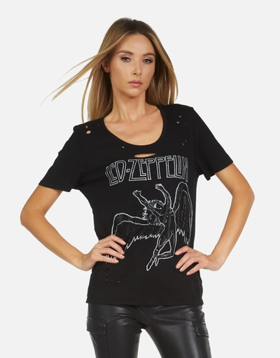 Lauren Moshi X Led Zeppelin Myra Led Zeppelin Outline In Black